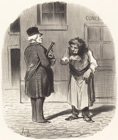 Nieuwjaarsdag door Honoré Daumier