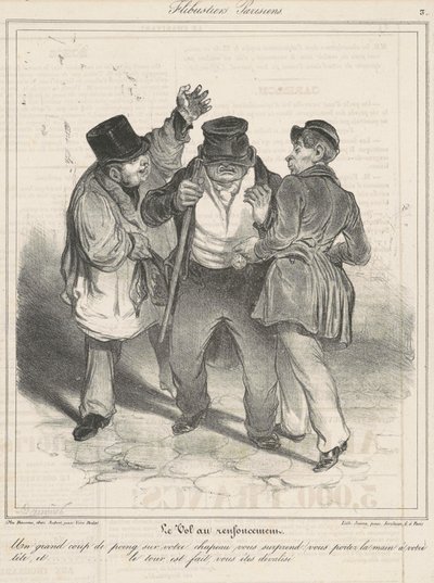 De diefstal in de nis door Honoré Daumier