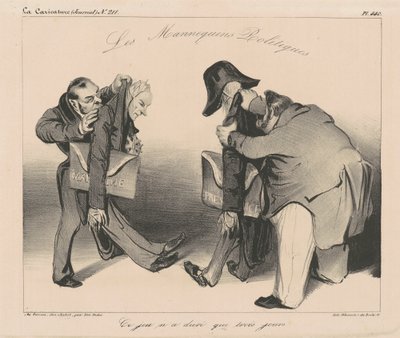 De politieke mannequins door Honoré Daumier