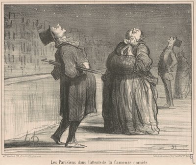 De Parijzenaars in afwachting van de ... door Honoré Daumier