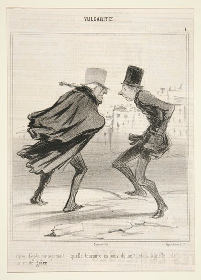 Onze Degres Centigrades! door Honoré Daumier