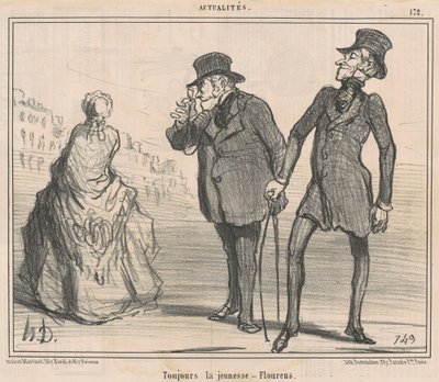 Altijd de jeugd-flourens door Honoré Daumier