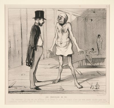 Een geloofsbelijdenis door Honoré Daumier