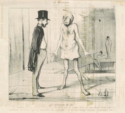 Een geloofsbelijdenis door Honoré Daumier