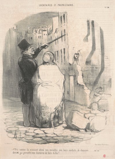 Zie hoe ze het hadden beschadigd... door Honoré Daumier