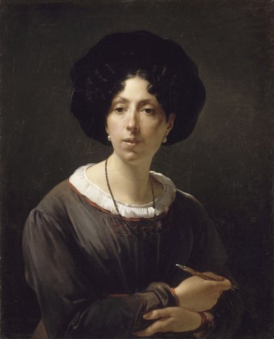 Zelfportret door Hortense Haudebourt Lescot