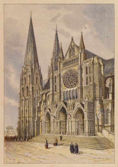 Notre-Dame van Chartres door Hubert Clerget