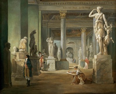 De zaal der Seizoenen in het Louvre door Hubert Robert