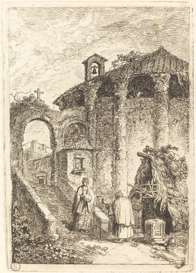 De Oude Tempel door Hubert Robert