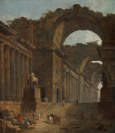 De Fonteinen, 1787-1788 door Hubert Robert