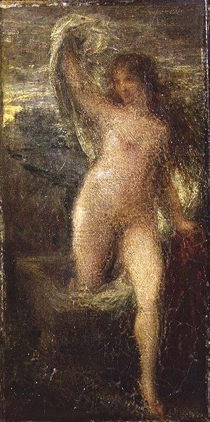 Naakt door Ignace Henri Jean Fantin Latour