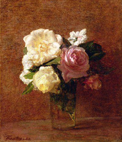 Rozen door Ignace Henri Jean Fantin Latour