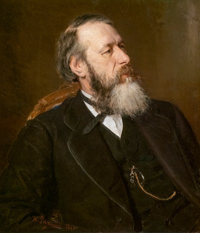 Vladimir Stassov door Ilya Efimovich Repin