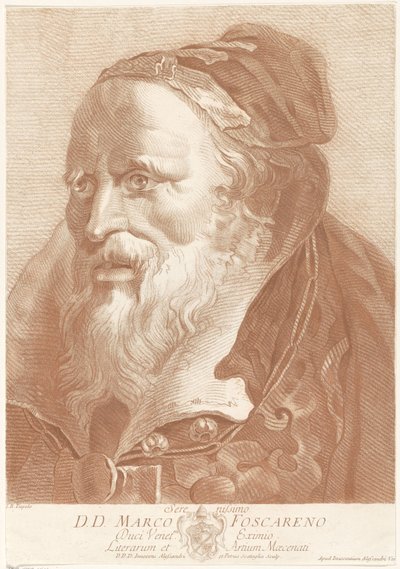 Portret van doge Marco Foscarini door Innocente Alessandri