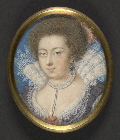 Elizabeth, koningin van Bohemen, ca. 1615 door Isaac Oliver