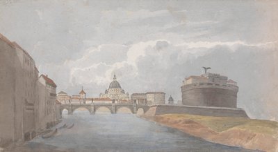 Aan de Tiber / Kasteel van St. Angelo door Isaac Weld