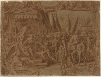 Historische Scene door Italian 16th Century