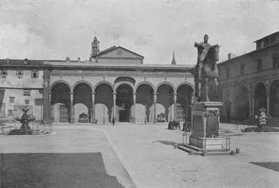 Florence, Kerk van de SS Annunziata door Italian Photographer