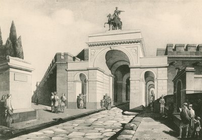 De Poort van Erculaneum zoals het was door Italian School