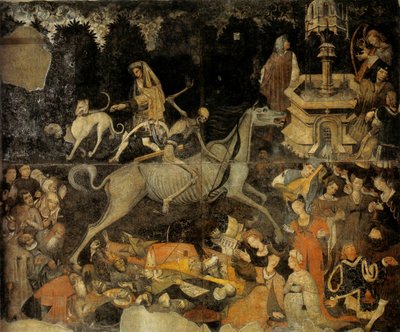 De triomf van de dood, ca. 1445-47 (fresco) door Italian School