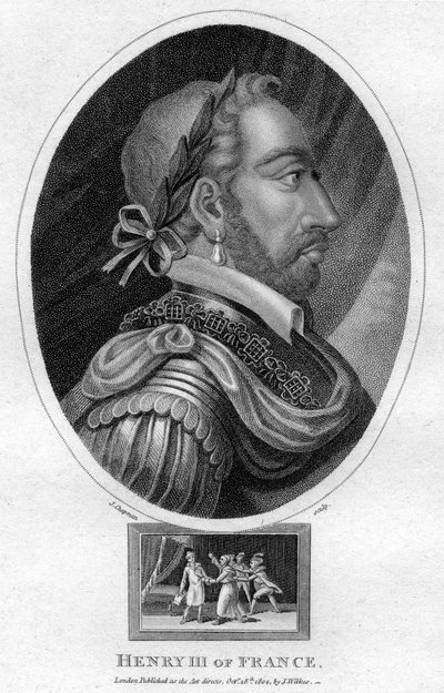 Hendrik III, koning van Frankrijk door J. Chapman