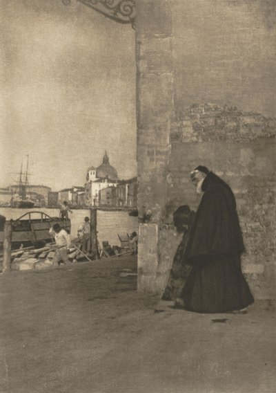 Een Franciscaner, Venetië door J. Craig Annan