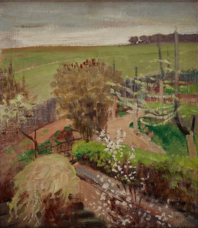 Lentelandschap van het platteland door Jacek Malczewski