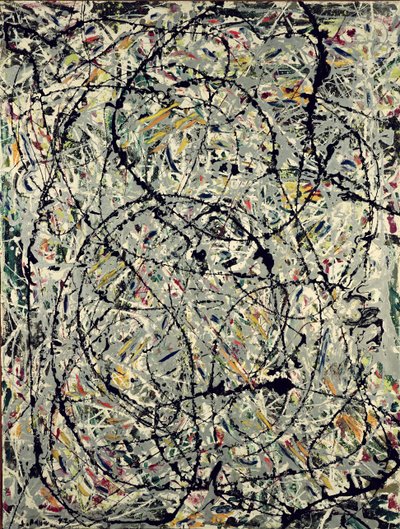 Golvende Paden door Jackson Pollock