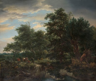 Boslandschap door Jacob van Ruisdael