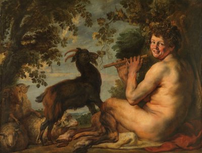 Een Sater, c.1630-35 door Jacob Jordaens