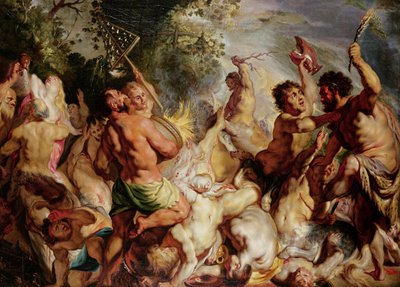 Lapithen en de Centauren door Jacob Jordaens