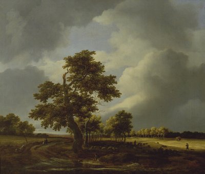 Landschap door Jacob van Ruisdael