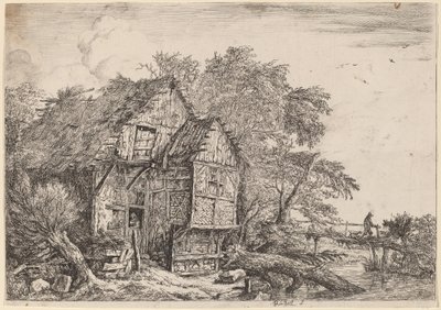 De kleine brug door Jacob van Ruisdael