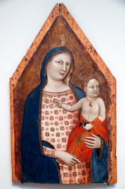 Maagd en Kind, ca. 1337-39 door Jacopo del Casentino