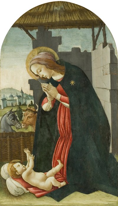 Madonna en Kind door Jacopo del Sellaio