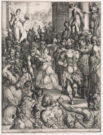 Het martelaarschap van Sint Lucia door Jacques Bellange