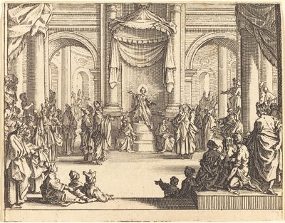 Christus in Gesprek met de Dokters door Jacques Callot