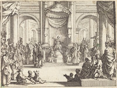 Christus in Discussie met de Doktoren, 1635 door Jacques Callot