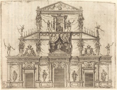 Gevel van San Lorenzo, Florence door Jacques Callot