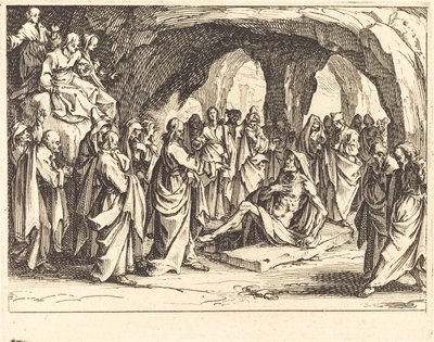 Opwekking van Lazarus door Jacques Callot