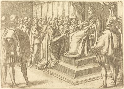 Ontvangst van de Afgezant van Polen door Jacques Callot