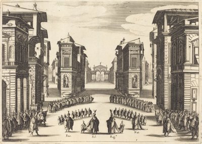 Solimano, Act II door Jacques Callot