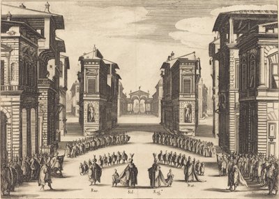 Solimano, Act II door Jacques Callot