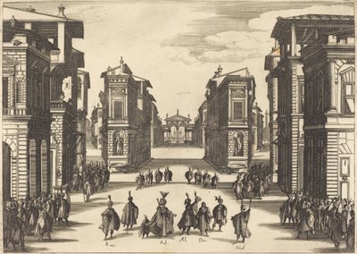 Solimano, Act IV door Jacques Callot