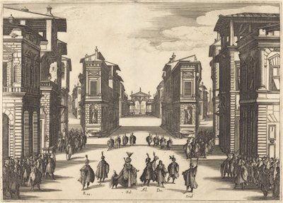 Solimano, Act IV door Jacques Callot