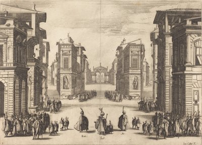 Solimano, Act I door Jacques Callot