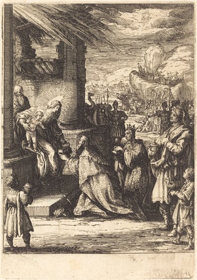 De aanbidding der wijzen door Jacques Callot