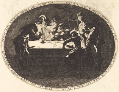 De Kaartspelers door Jacques Callot