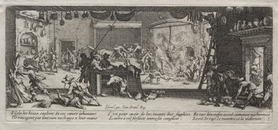 De Grote Ellende van de Oorlog: Plundering door Jacques Callot