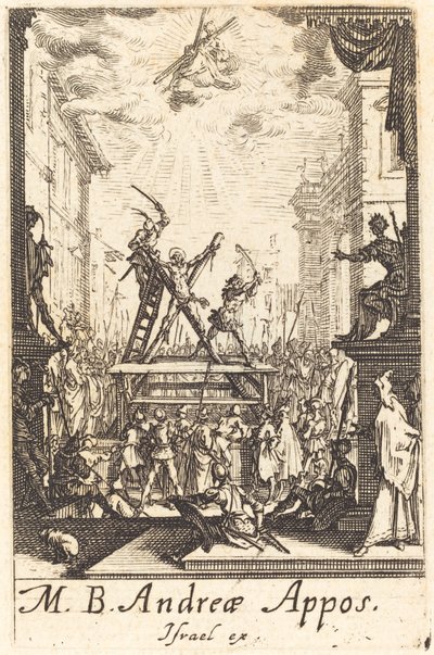 Het martelaarschap van Sint Andreas door Jacques Callot